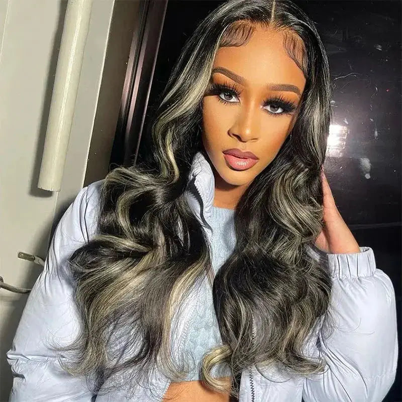 Glueless Balayage P1b/27 Highlight 7*5 HD Body Wave Lace Wig BU HAIR LLC