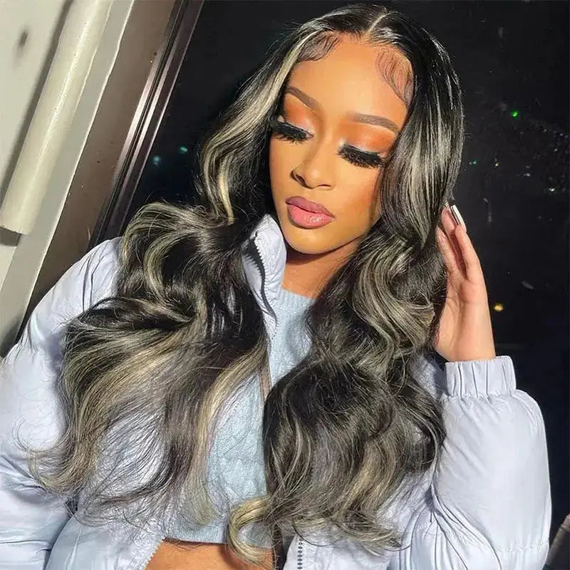 Glueless Balayage P1b/27 Highlight 7*5 HD Body Wave Lace Wig BU HAIR LLC