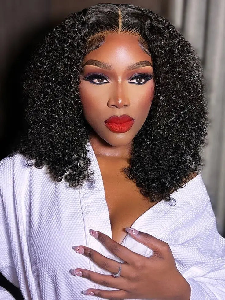 Glueless Kinky Curly PRE-ALL 5*5 HD 100% Virgin Human Hair BU HAIR LLC