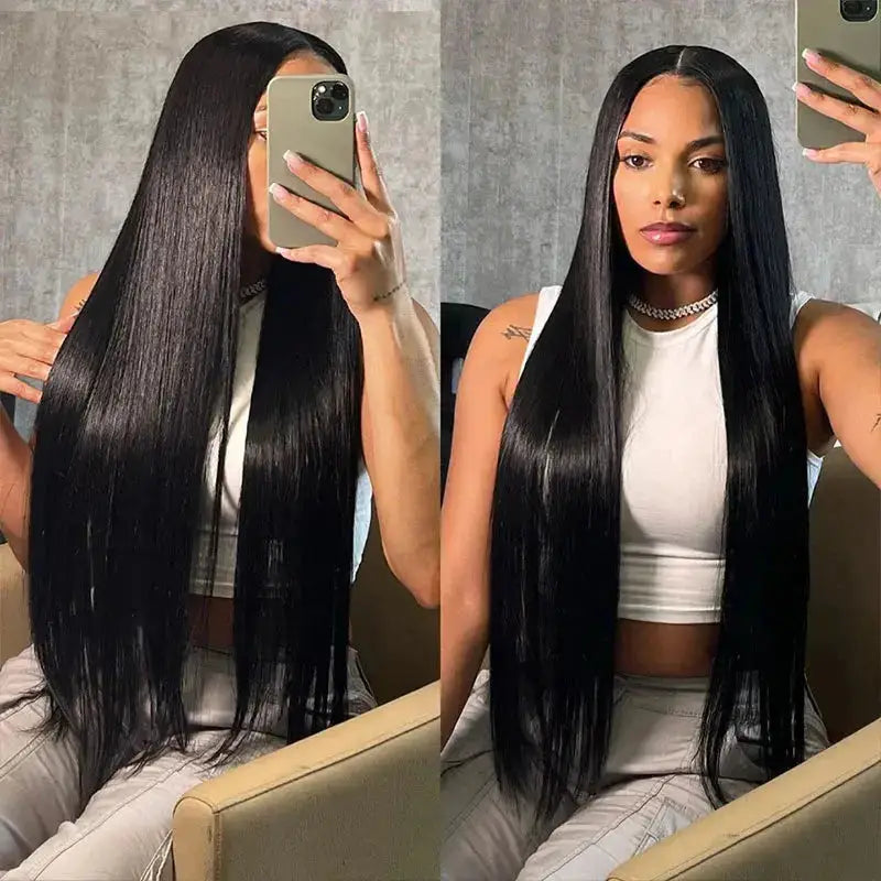 Glueless Straight Pre-Bleached Knots 7*5 HD Lace Closure Wig BU HAIR LLC