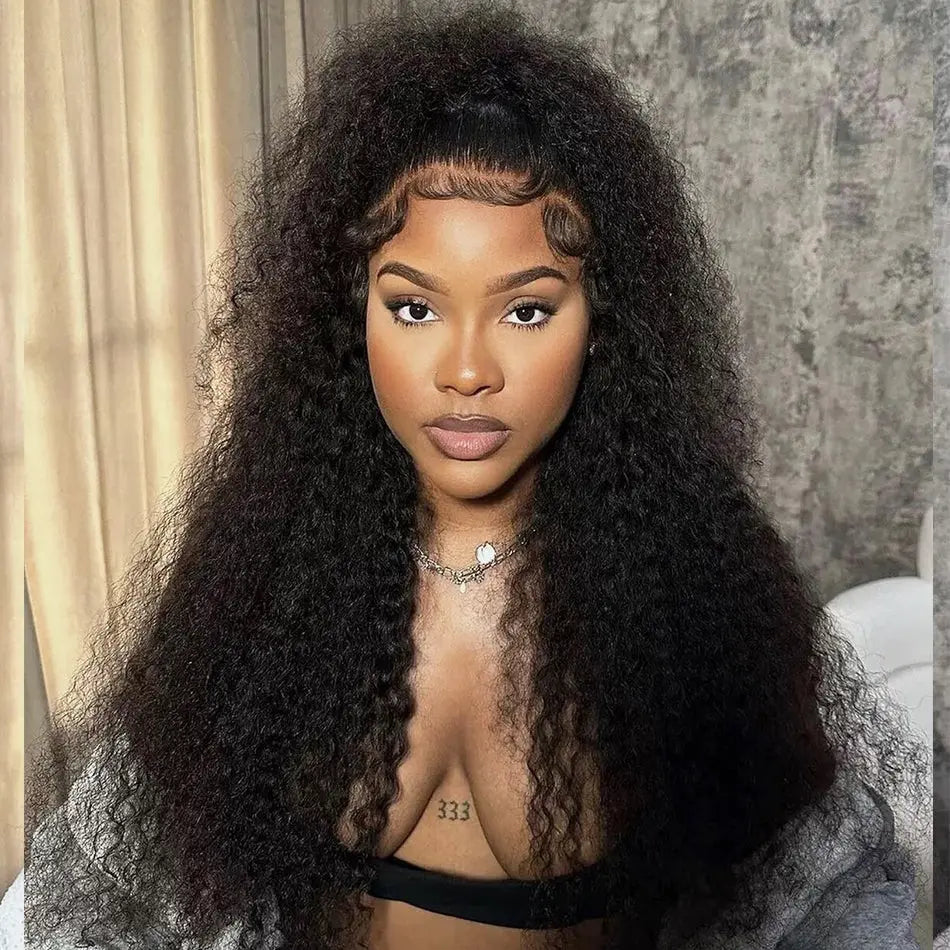 Kinky Curly 13x4 HD Lace Frontal Virgin Human Hair Wig BU HAIR LLC