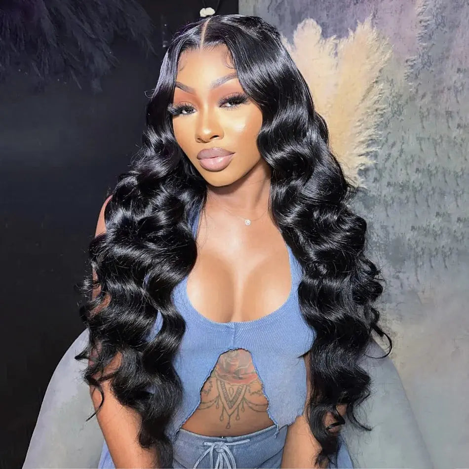 Loose Wave 13x4 Transparent Lace Frontal Wig Virgin Hair BU HAIR LLC