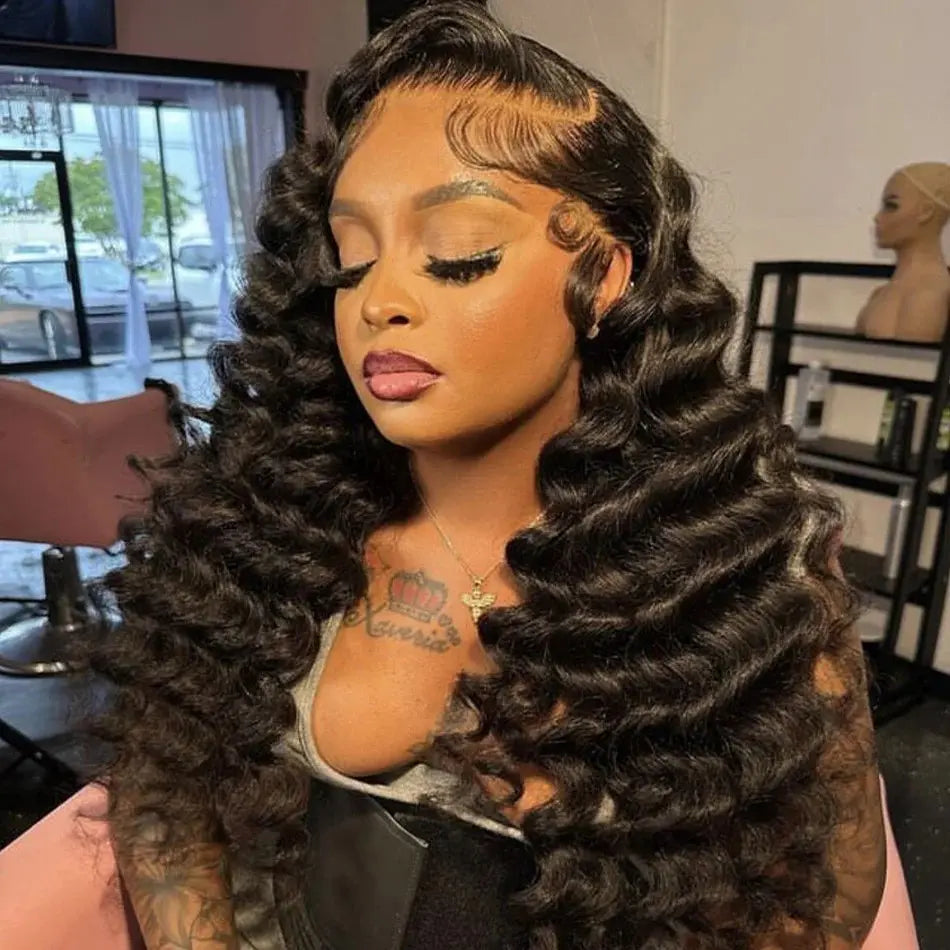 Loose Wave HD Full Lace Frontal Human Hair Wig BU HAIR LLC