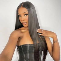 Straight Glueless 6*4.5 HD Lace Closure Wig Beginner Friendly Wear & Go BU HAIR LLC