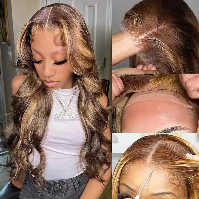 Upgrade Glueless Highlight Body Wave 7*5 HD Closure Wig BU HAIR LLC