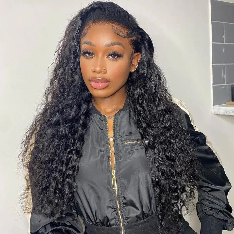 Water Wave Pre-Plucked HD Lace Frontal Pre-Bleached Wig BU HAIR LLC