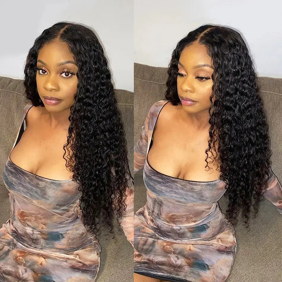 Water Wave Pre-Plucked HD Lace Frontal Pre-Bleached Wig BU HAIR LLC