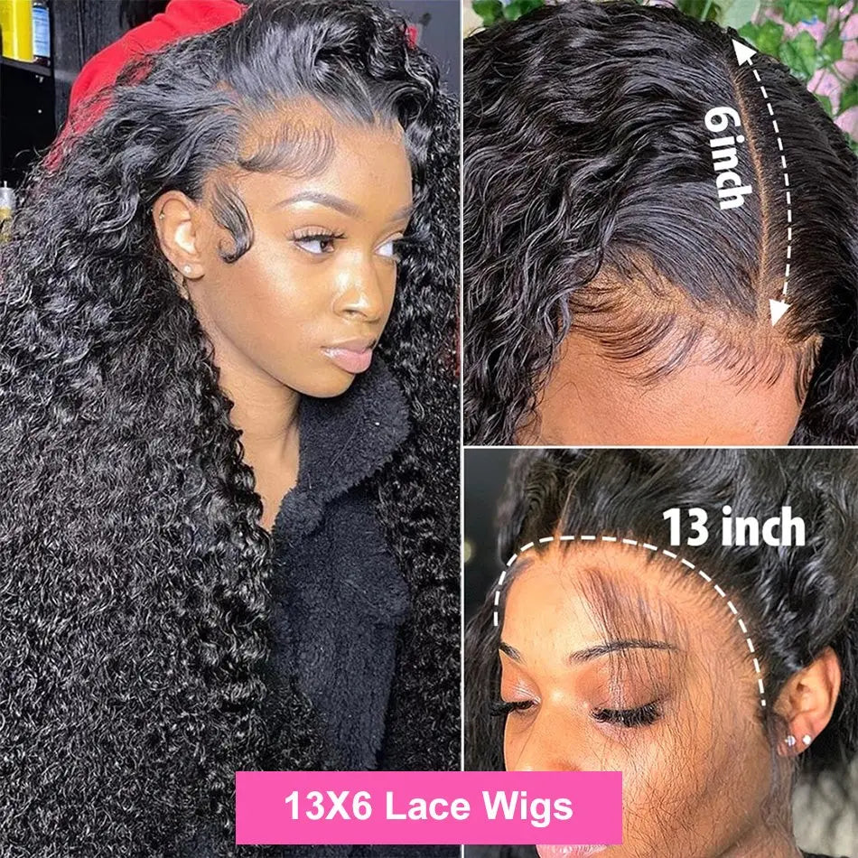 Water Wave 13*6 Transparent Lace Frontal Virgin Hair Wig BU HAIR LLC