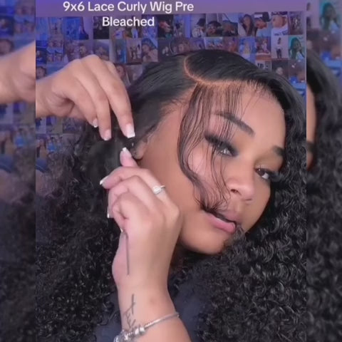 Wear & Go Kinky Curly 9*6 HD Pre-All Human Hair Wig